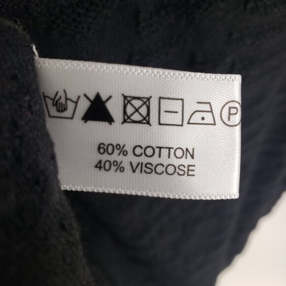 Lisa Todd Hello Weekend Pullover Sweater M Womens Chenille Embroidered Black - Picture 9 of 10